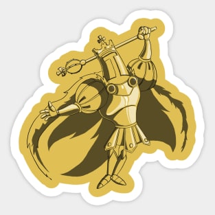 King Knight Silhouette Sticker